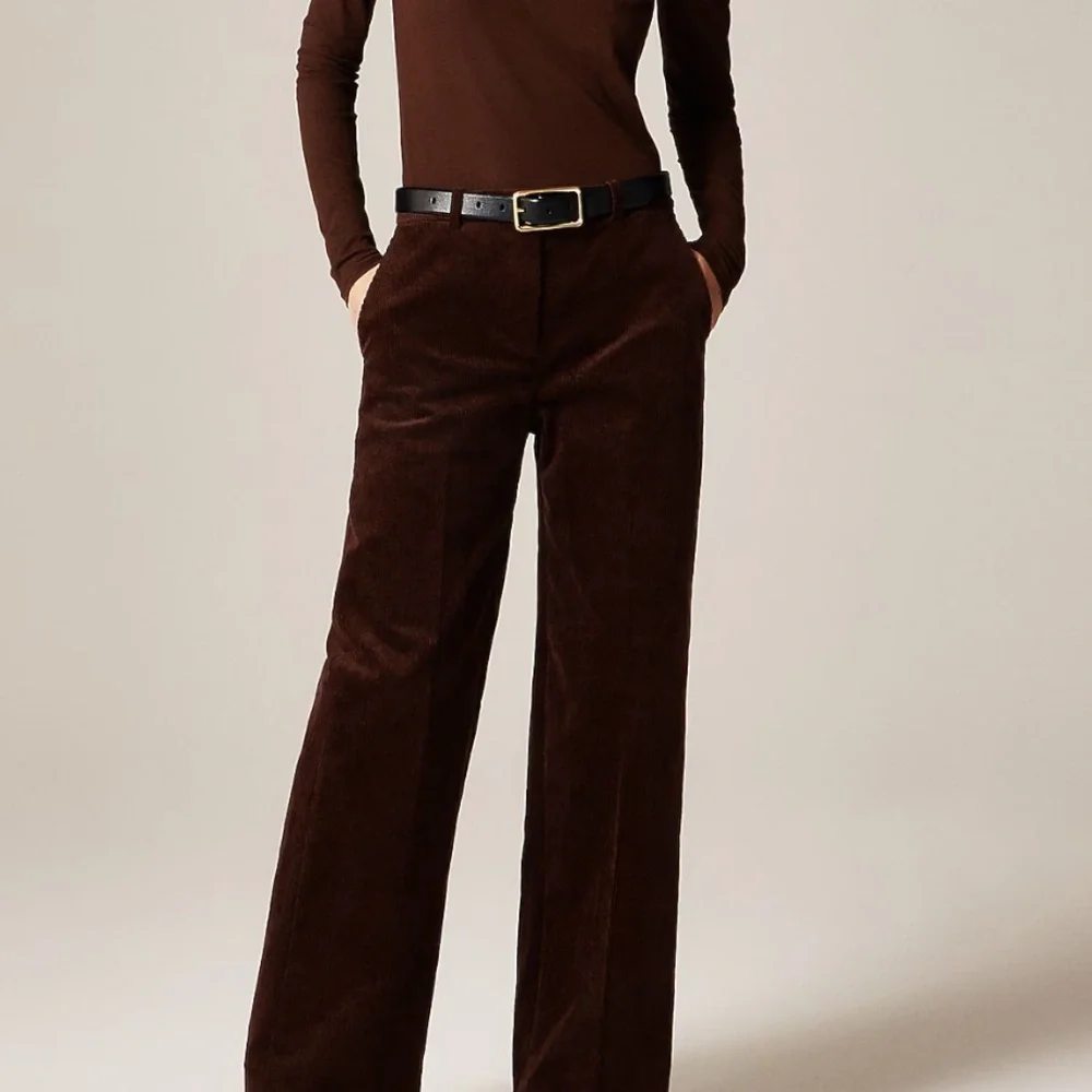 J Crew Wide-leg trouser in stretch corduroy